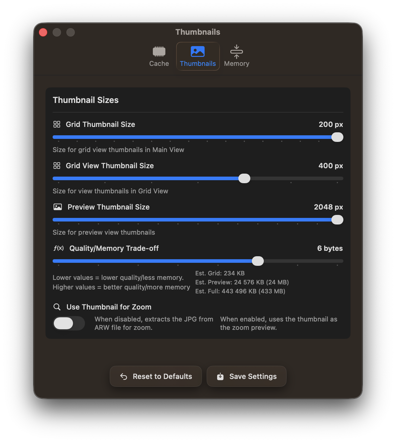 RawCull startup screen